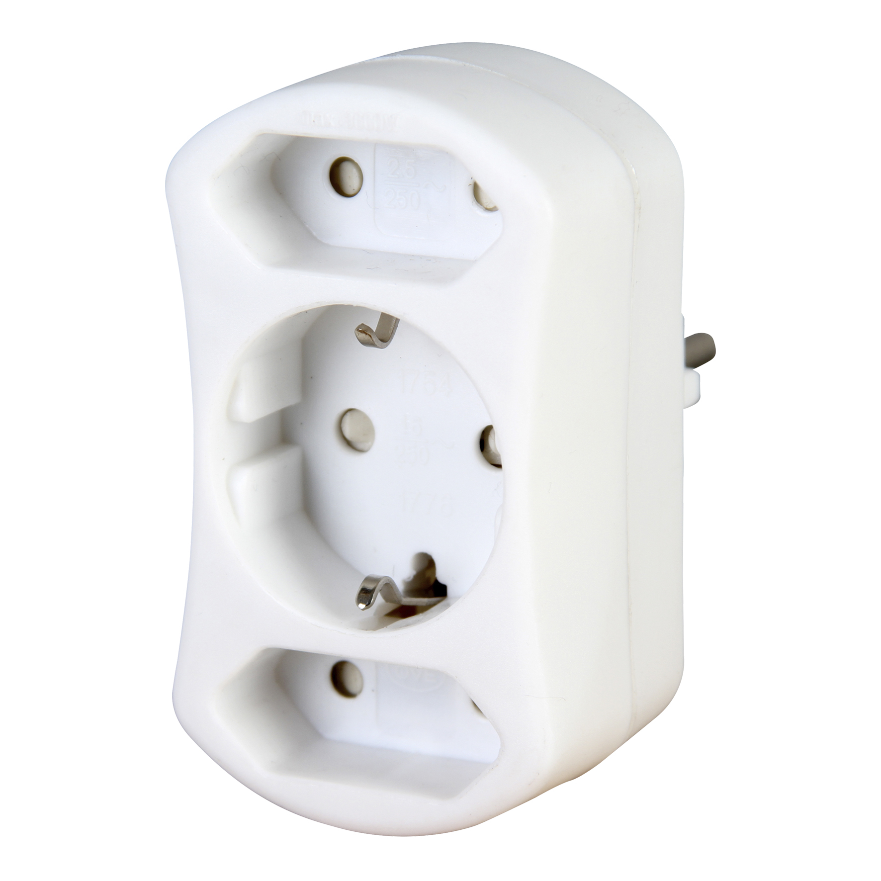 Adapter for euro and earthed plug