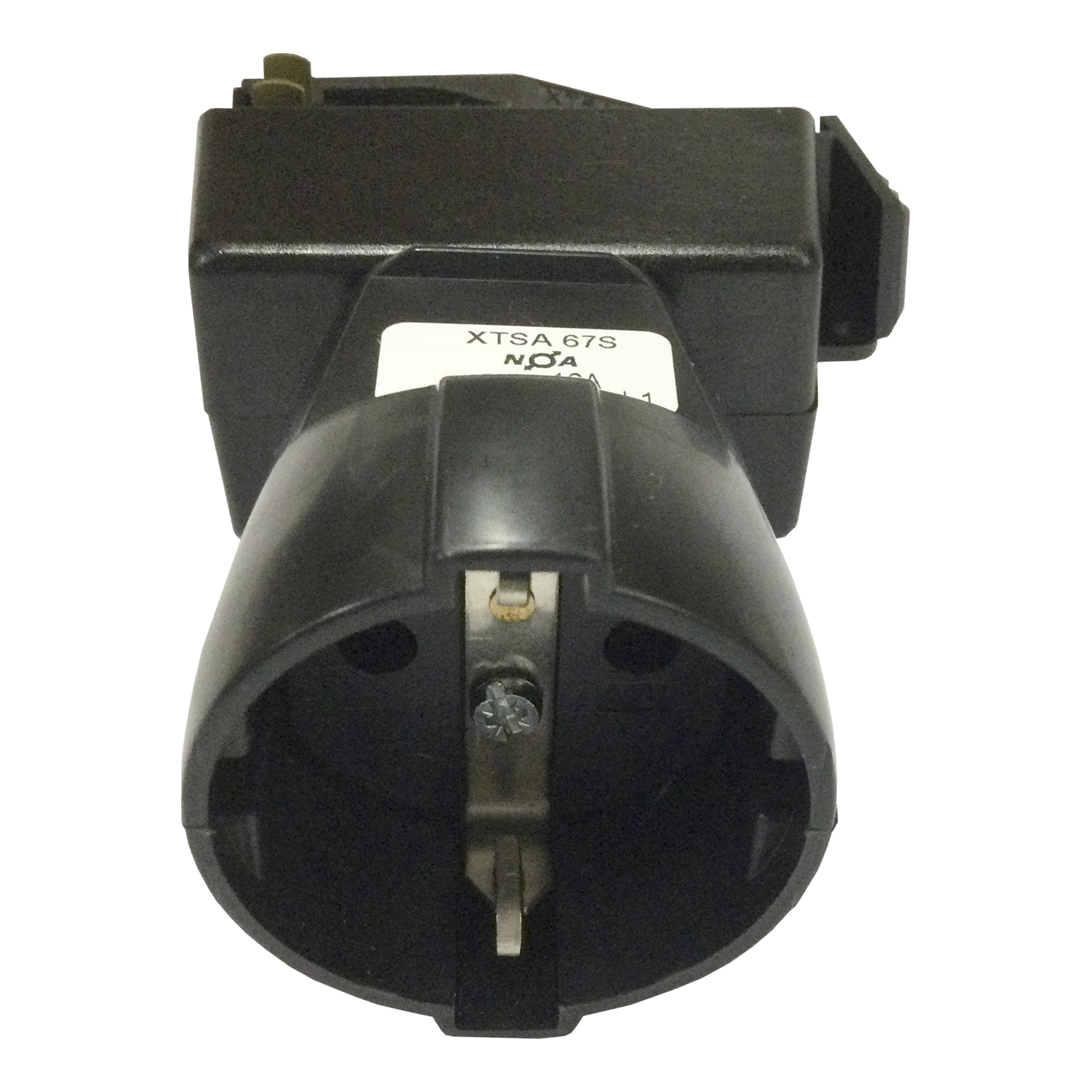 XTSA 67S-2 Schuko Adapter Black 3-Circuit